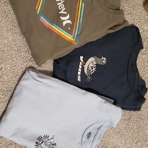 LOT 3 Boys T shirts sz 14-16 XL Vans, Hurley